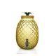 New 4.5L Pineapple Colored Glass Juice Beverage Dispenser Jar with Tap