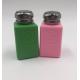 250ml HDPE Esd Products IPA Alcohol Dispenser Pump Bottle Pink / Green Color