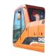 DH215-9 Excavator Cabin DOOSAN Glass Tempered Back Side Window Replacement