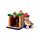 Volcano Printing Pirate Themed Kids Inflatable Bounce House With Slide