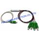 FTTX Fiber Planar Lightwave Circuit Splitter Mini Tube Type Low PDL 1 × 4