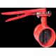 Hoop Butterfly Fire Protection Valves Card Line Rustproof Ductile Iron