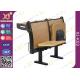 Foldable Writing Pad Molded Plywood Seat Laminate Finish School Desk And Chair