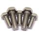 1.0mm Thread Pitch Stainless Steel Right Hand Bolts in Silver Color
