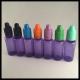 Purple 20 Ml Plastic Dropper Bottles , Health And Safety PET Ejuice Oil Dropper