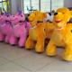 Hansel amusement park games electric walking zoo plush stuffed animals ride