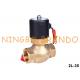 2L-35 1-1/4'' Brass Hot Water Solenoid Valve 12V 24V 110V 220V