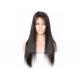100% Brazilian Virgin Straight Human Hair Lace Front Wigs 5 Inches For Black Women