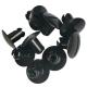 Replace/Repair Purpose 7/16 Aluminum Dzus Button Dome Head .500 Black Quarter Turn Fasteners for Universal Installation