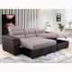 Hot sale living room sofa set Modern design corner sofa L shape sectional sleeper sofa with storage Custom folding bed