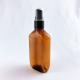 rectangle amber essential oil bottle glass with screw cap  empty amber Boston glass perfume spray bottle