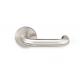 Satin Stainless Steel Door Handle With 53 * 6.5mm Rose Design Fire Tested