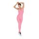 Pink Yoga One Piece Jumpsuit Yoga Activewear Set Plus Size