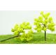 Custom Miniature Model Trees Yellow Green Avenue Metal Wire Tree 5cm