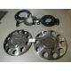 High Performance Trailer Wheel Covers , Stainless Steel Truck Hub Caps Covers