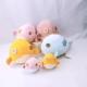 OEM ODM Micro Terry Globefish Handbell Toys Stuffed Sea Animal Toys Rattle