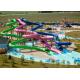 Fiberglass Tube Water Slide Outdoor Amusement Waterpark For Adult