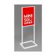 High Grade Cold-rolled Sheet Banner Floor Standing Advertising Display Portable Stand