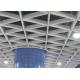 Gallery Triangular Metal Grid Ceiling Building Wall Ceiling Decorative Aluminum / Aluminium Profile Materials