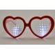 Hony Heart Shape Plastic Diffraction Glasses For Night Club