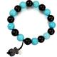 Black and Blue Stone Bracelet For Jewelry