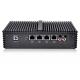 Barebone Passive Cooling Mini PC With 4 Ethernet LAN Firewall DDR3L MSATA SSD WIFI HDMI