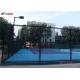 Silicon Polyurethane Tennis Court Flooring ISO9001 Anti Slide