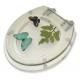 polyresin toilet seat cover,butterfly design transparent poly-resin toilet seat,