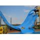Holiday Resort Fiberglass Water Slide 12 M Platform Height 18.5 KW Power