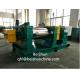 Two-roller rubber refining machine is used to process rubber powder into recycled rubber