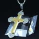 Fashion Top Trendy Stainless Steel Cross Necklace Pendant LPC368