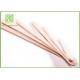 Natural Color Long Ice Cream Wooden Sticks With 114mm Length Flat Edge