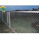 6 Ft H X 50 Ft W 9 Gauge Black Steel Chain Link Fence With Mesh Size 2 Inch