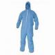 Waterproof Non Woven Coverall , Standard Sterile Disposable Hooded Coveralls