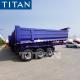 TITAN 40t 3 axles 20cbm U shape  tipper trailer dump semi trailer
