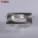 Fixed Die Casting Aluminum Square LED Recessed Downlight Fixtures Satin Nickel