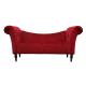 Wooden Leg L176cm Red Velvet 2 Seater Sofa Contemporary velvet sofa