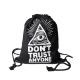 Drawstring Woven Packaging Bags Backpack Heat Transfer Printing Patterned