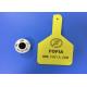 High Frequency Animal RFID Ear Tag Custom With -30°C To 50°C Operation Temp