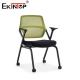 Foldable 3D Armrests Training Chair Green Mesh Back With Wheels