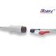 Flexible 12pin 3 Leadwires Compatible  Biolight ECG Patient Cable
