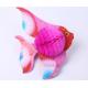 Small fresh element color paper sculpture, small goldfish pattern, paper flowers custom paper crafts
