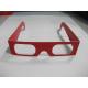 Spectrum Separated Paper 3D Glasses Disposable For 3D Picture , 143x37mm Size