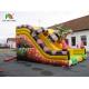 Commercial PVC Tarpaulin Dinosaur Inflatable Dry Slide Digital Printing For Kids