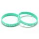 Artificial Printed Embossed Silicone Bracelets Dual 2 Layer Color Coated