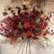 SX-F010 Wholesale high quality red Artificial flowers bouquet for wedding  arrangement