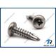 304/316/410 Stainless Steel Robertson Square Pan Head Self Drilling Screws