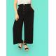 factory clothing manufacturer new style black custom women wide pants with four