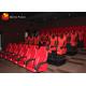 5D Motion Cinema Seat Electric Virtual Reality Simulator Fiberglass / Steel