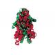 Red , Green , White Combinations christmas Curling Ribbon Bow , PP Metallic